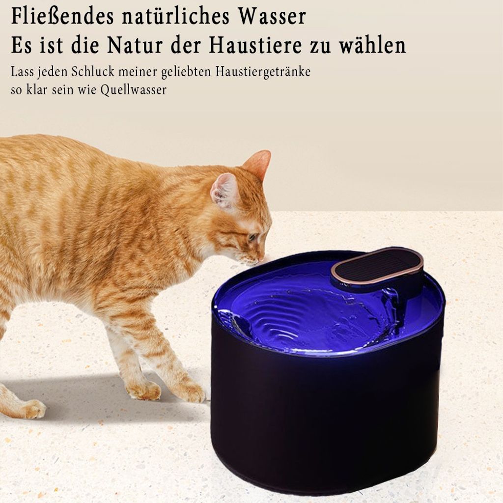 Haustier-Wasserspender – 3,5 Liter Replenish Haustiertränke Für Hunde Und Katzen, Automatische Schwerkraft-Wasser-Trinkbrunnen Flasche Schüssel Schüssel Ständer
