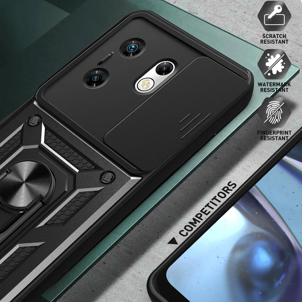 Custodia Infinix Zero 30 4G Rossa Chic: Silicone Soft & Anello - 6