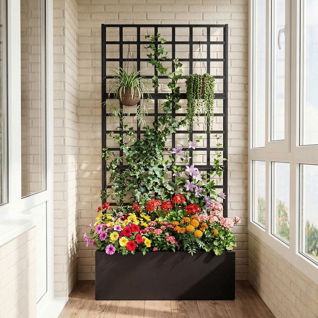 blumenständer rostoptik Exklusive Blumensäule 'Flora'
