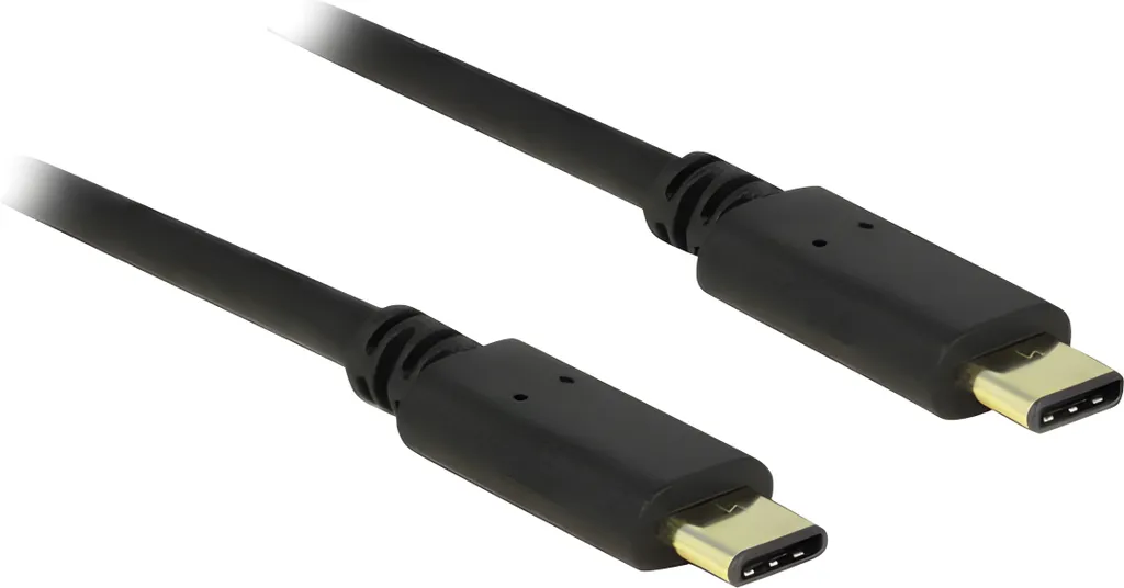 Cavo USB-C Delock 2m Nero | Ricarica Rapida e Dati 480Mbps E-Marker