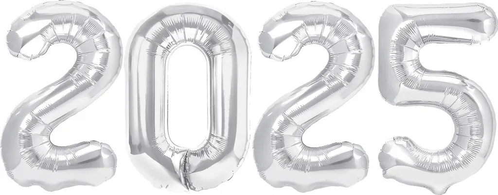 2024 Palloncini Argento Giganti 100cm - Foto Perfette Capodanno