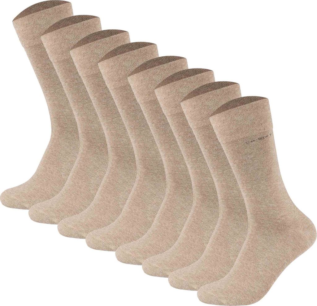 Camano Uni Socken - Soft Socks, einfarbig, 8er Pack Sand 39-42