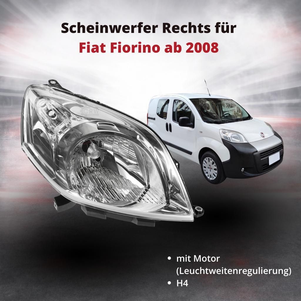 Scheinwerfer Frontscheinwerfer Rechts für Fiat Fiorino ab 2008 | mit elektrischer Leuchtweitenregulierung | OEM 1353197080