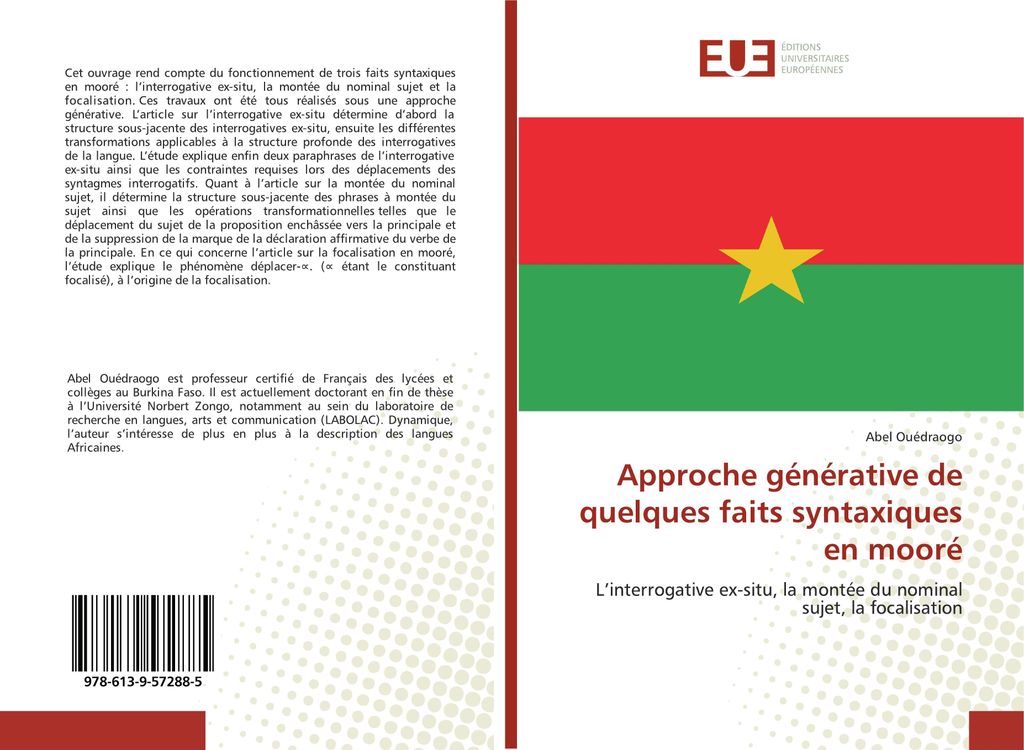 Approche générative de quelques faits syntaxiques en mooré