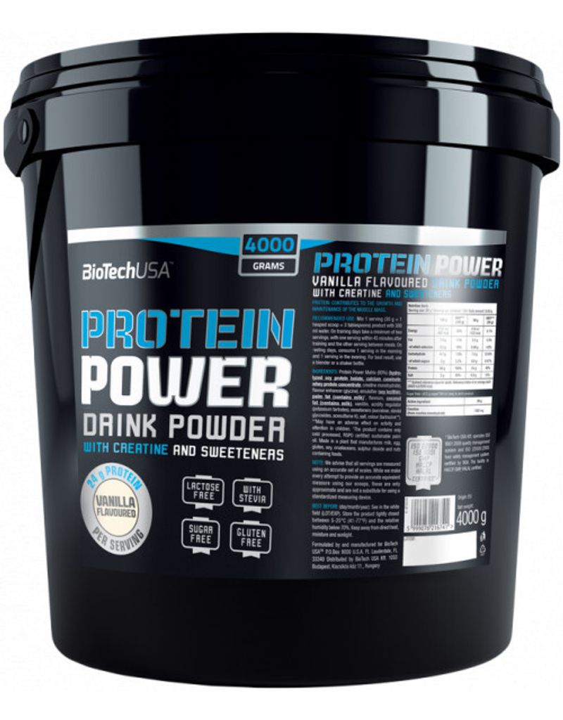 BioTech USA Protein Power 4000 g vaniglia / Proteine Immagine del prodotto 