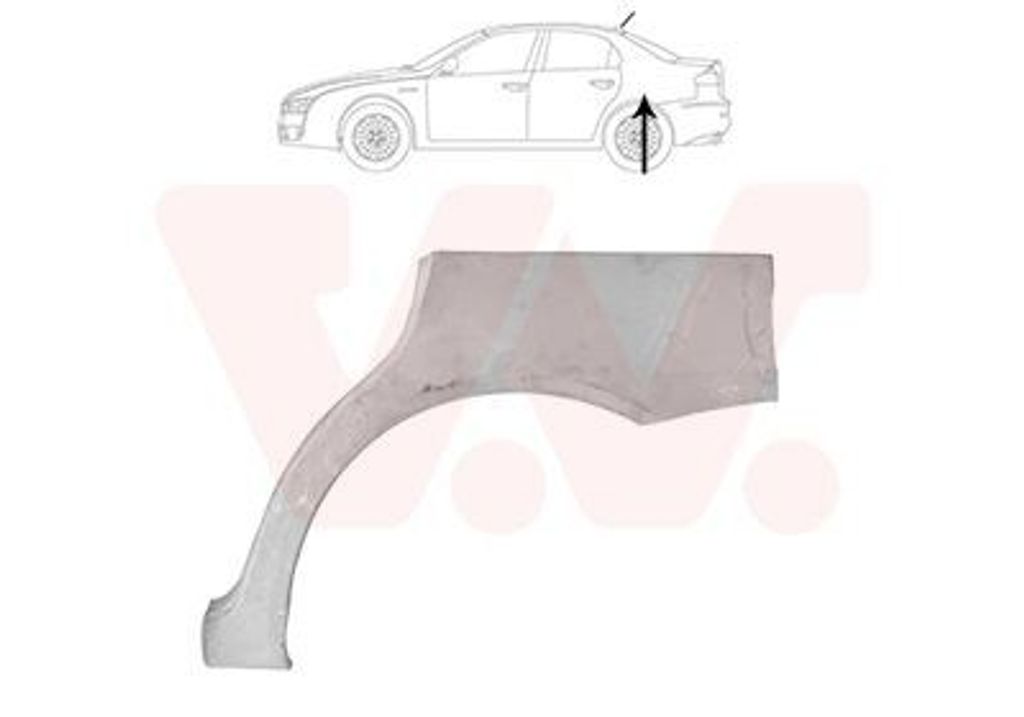 VAN WEZEL Seitenwand Reparaturblech für ALFA ROMEO 159 Sportwagon (939) 159 (939)