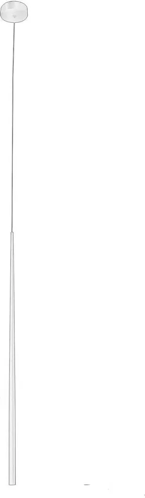 Apparecchio LED a sospensione moderno e minimalista Louise, Variante: Ø 25 x 750 x 1800 mm, 3 W, bianco