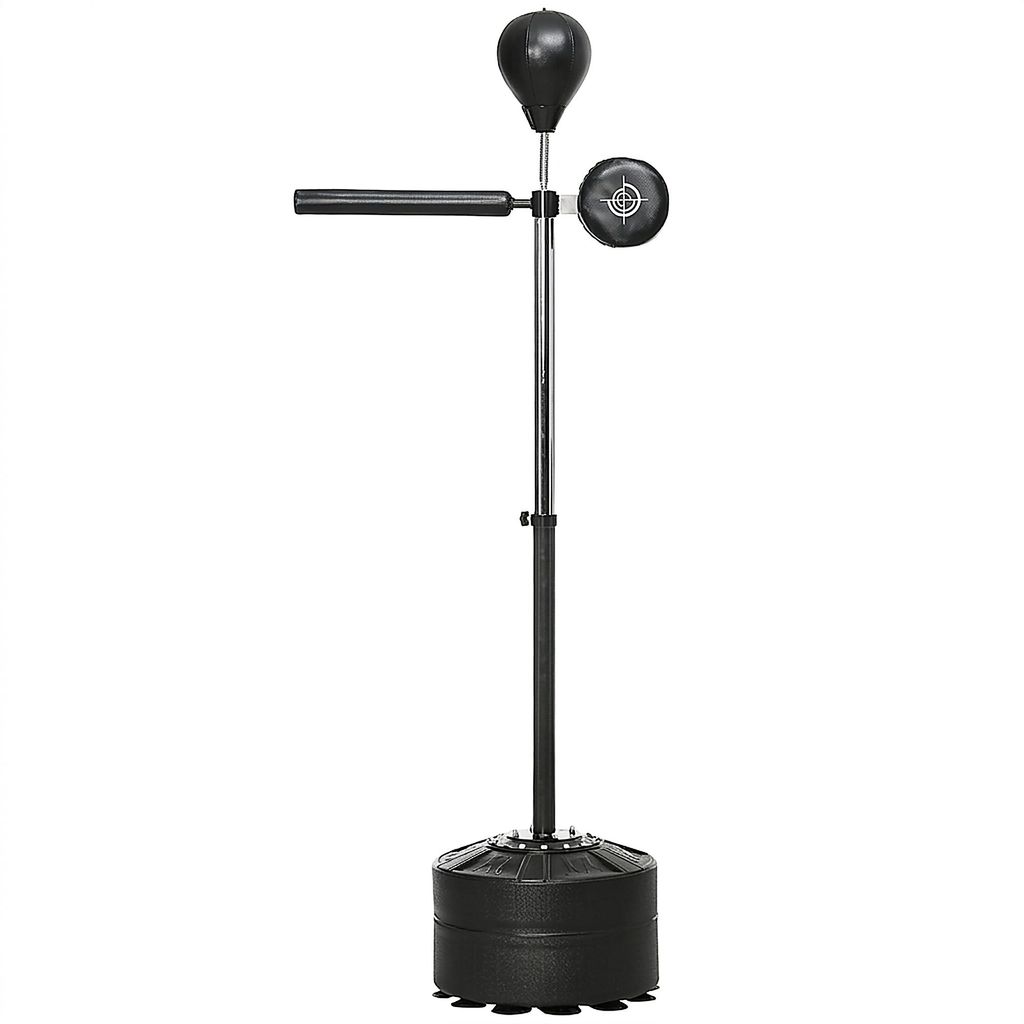 Punchingball Standboxsack höhenverstellbar 360° drehbar Reflexstange Boxer