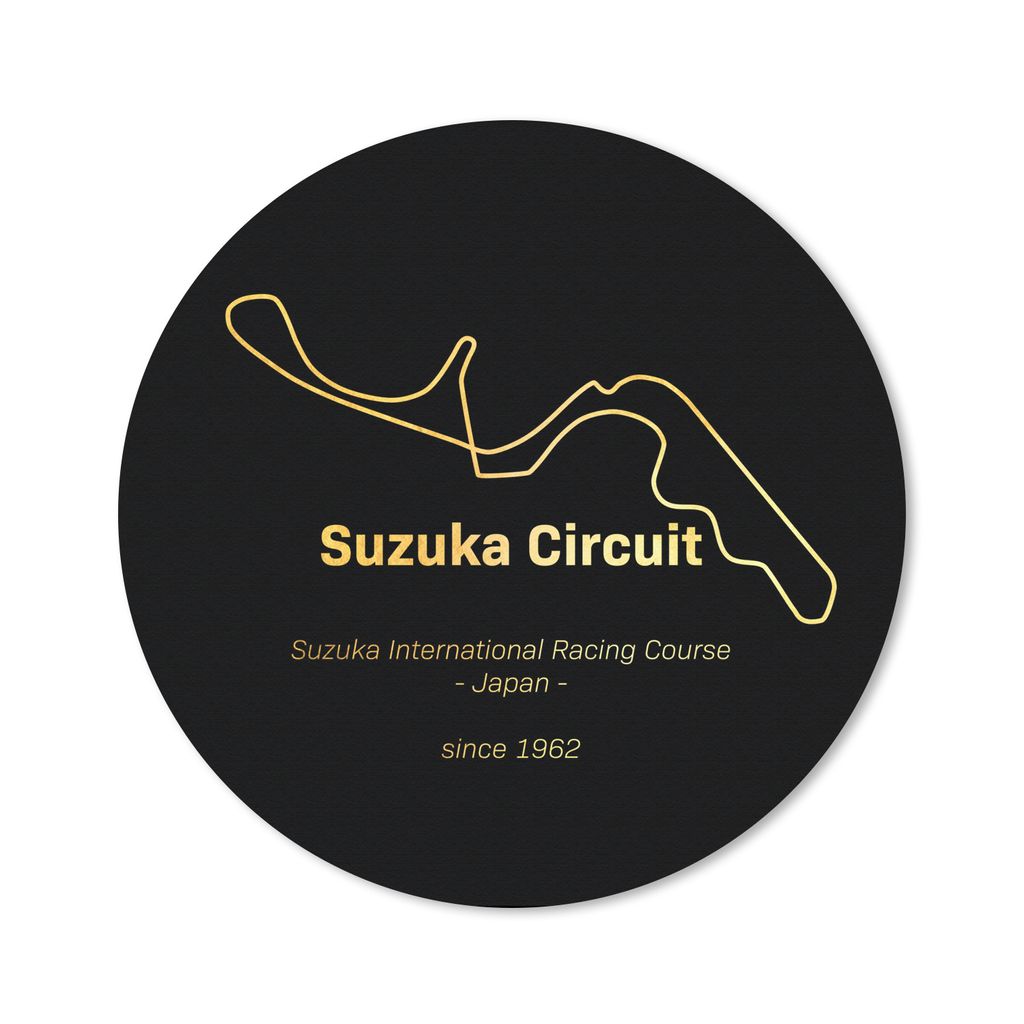 MuchoWow Mauspad Mousepad Suzuka - F1 - Rennstrecke 20x20 cm - Mousepads - Maus Mat - Pad - Mausunterlage - Schreibtischmatte