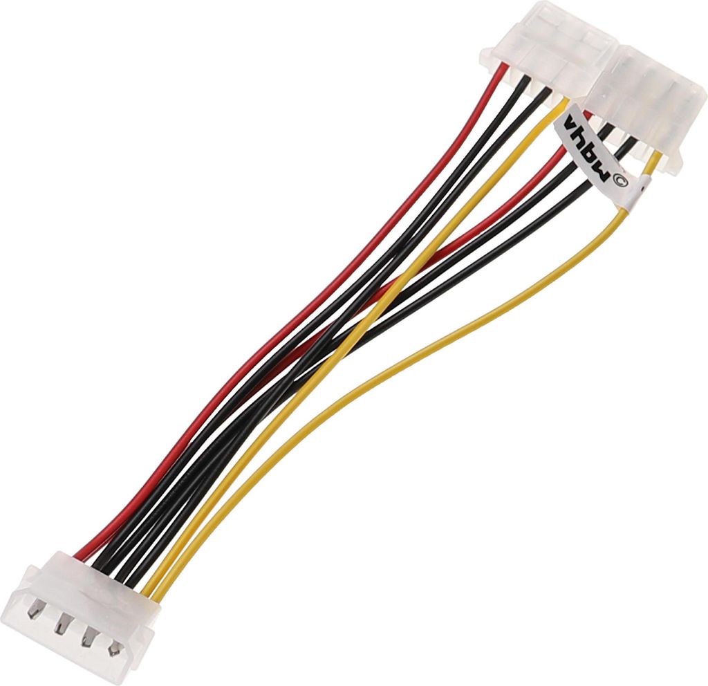 vhbw 5x IDE Y-Stromkabel auf 2x Molex-Buchse für Produktbild 