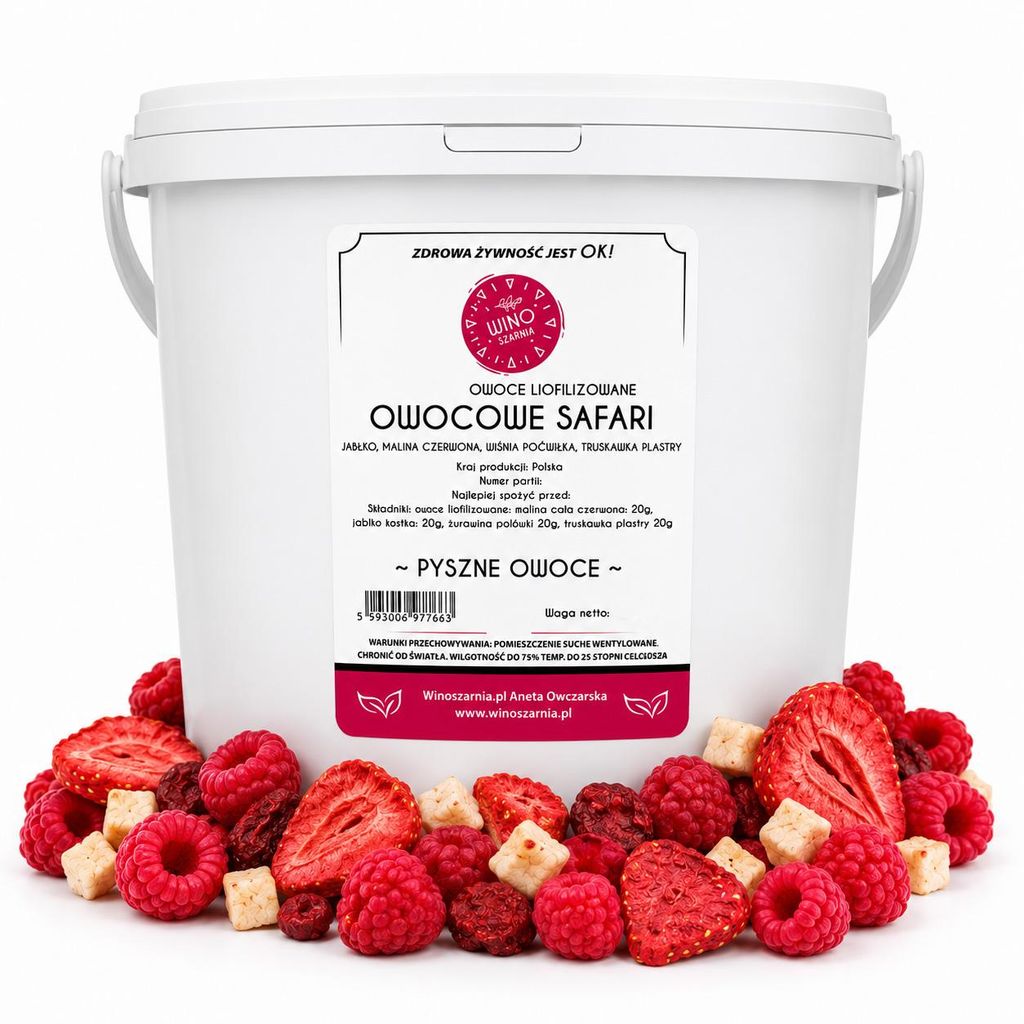 Fruit Safari Mélange lyophilisé Pomme Framboise Fraise Image du produit 
