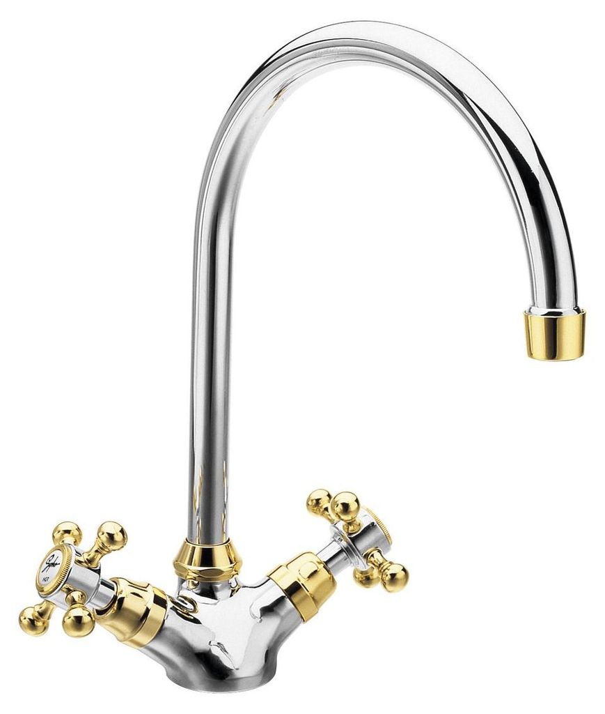Sapho ANTEA Küchenarmatur, Höhe 275mm, Chrom/Gold