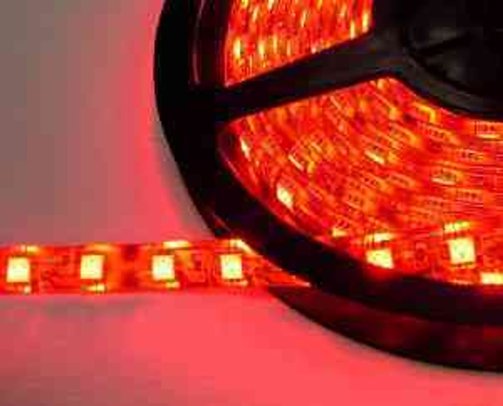 4185 LED Band Rot 5m Norm IP-20 mit 300 LED 5050-er 14,4W pro Meter