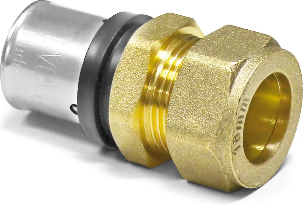 Pipetec Raccordo Pressare 32x3 a Rame 35mm - Transizione Professionale