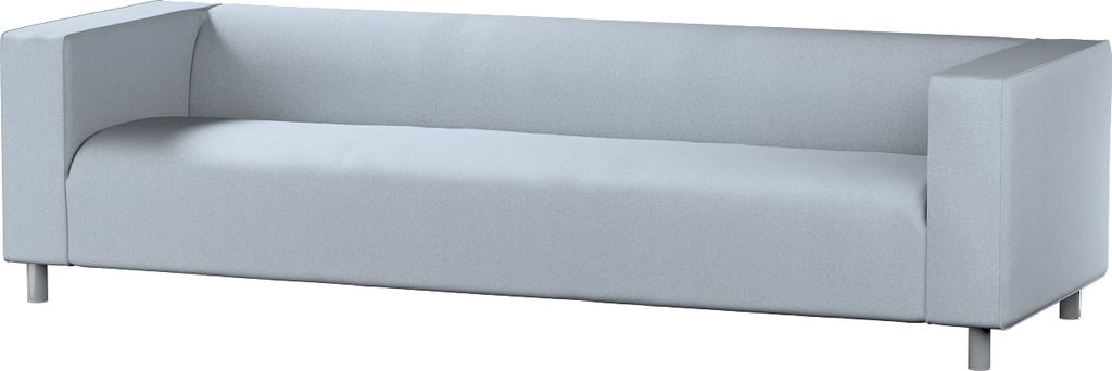 Dekoria Bezug für Klippan 4-Sitzer Sofa, steingrau, Bezug für Klippan 4-Sitzer