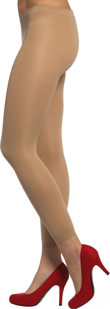 Thermoleggings Beige wärmende Leggings für Damen von der Seite