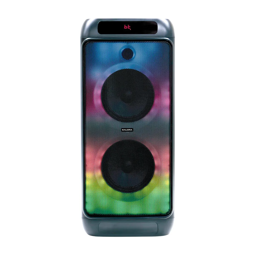 Salora Partybox L1 Enceinte Bluetooth 400W avec Jeu de Lumière et Micro