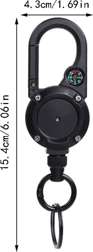 INF Multifunktionaler einziehbarer Schlüsselanhänger