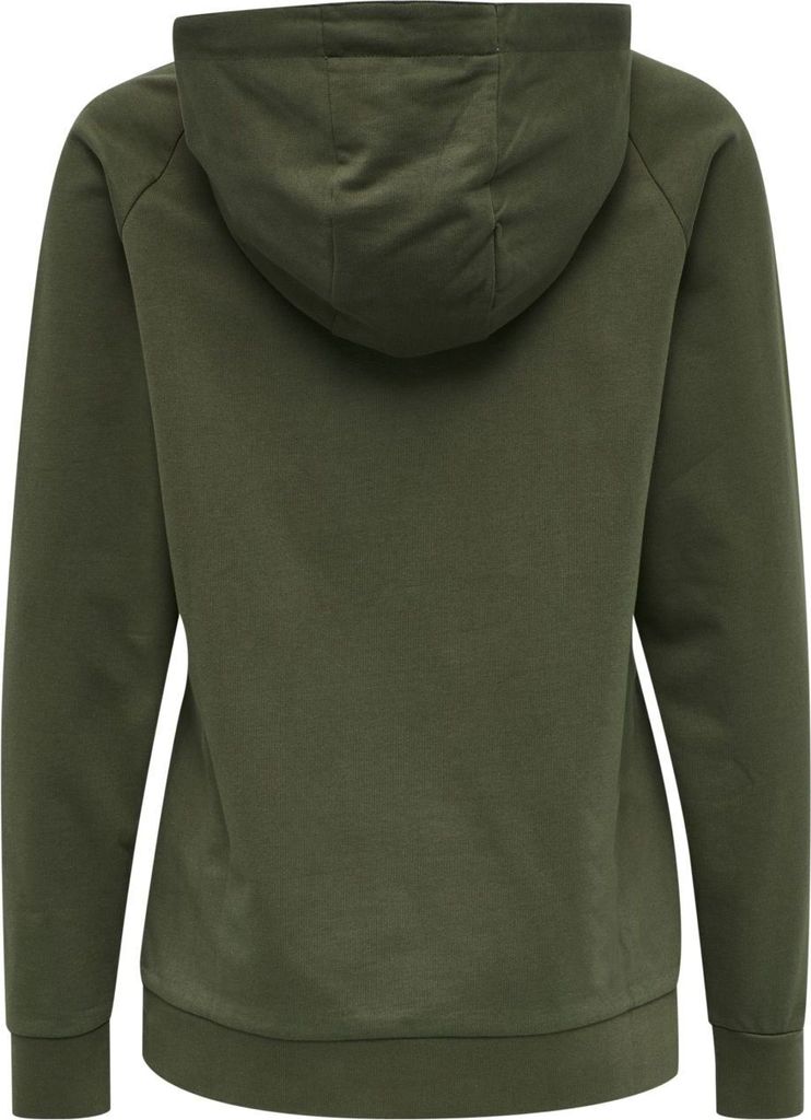 Hummel Baumwolle Logo Hoodie Damen khaki Gr S