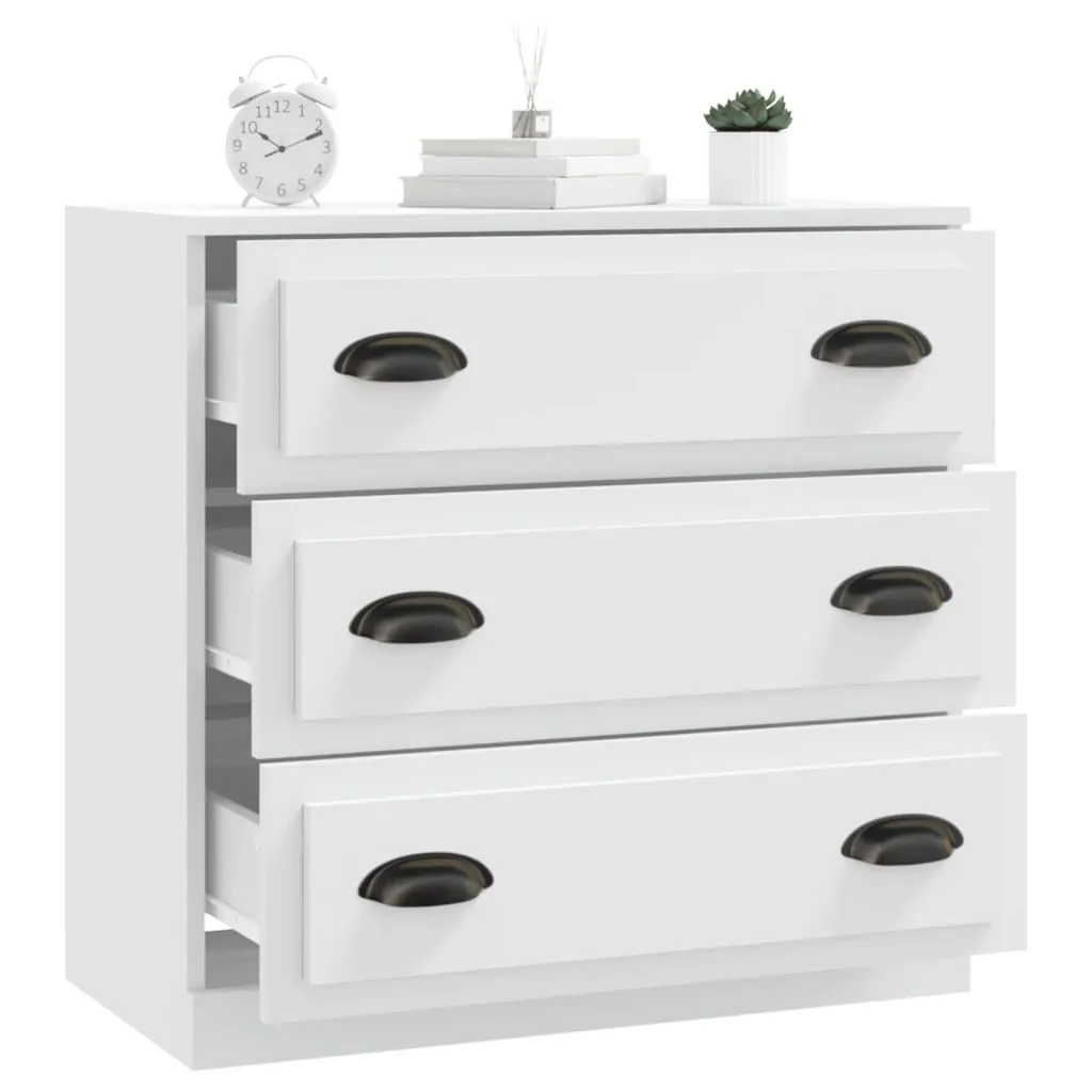 Credenza Madia Moderna ,Buffet Da Cucina ,Bianca 70x34x90 Cm In Legno Multistrato Itd67798 85726183