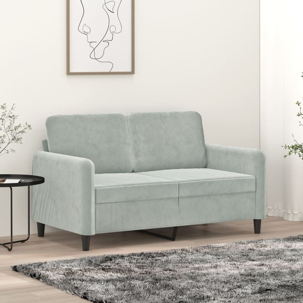 "2026 Promotion" 2-Sitzer-Sofa - Polstersofa - Hellgrau 120 cm Samt - Klassische Sofas CC21835