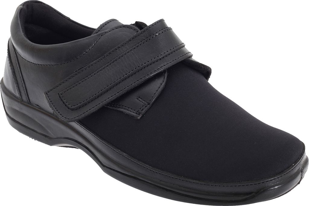 Mod Comfys Orthotics Damen Sneakers / Halbschuhe, weite Passform DF364 (37 EUR) (Schwarz)