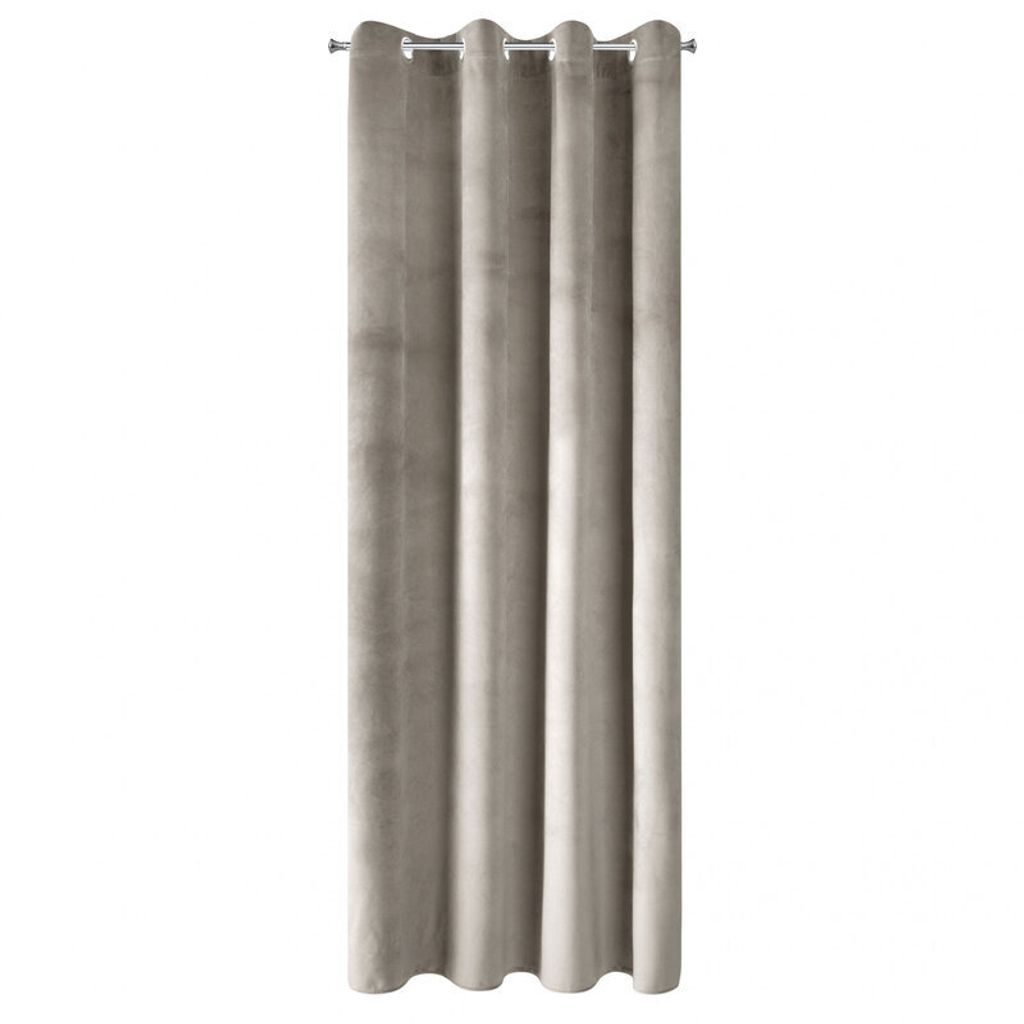 Vorhang PIERRE beige 140x250 cm Ösen Ösenvorhang