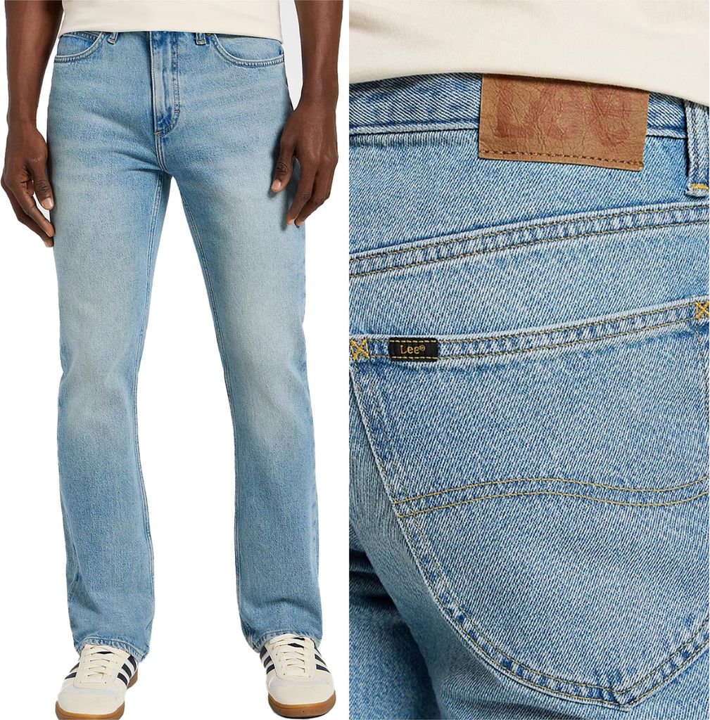 LEE, Herren Jeanshosen, Straight fit, LEON, W33 L32, Blau, Jeans, baggyjeans, buggy