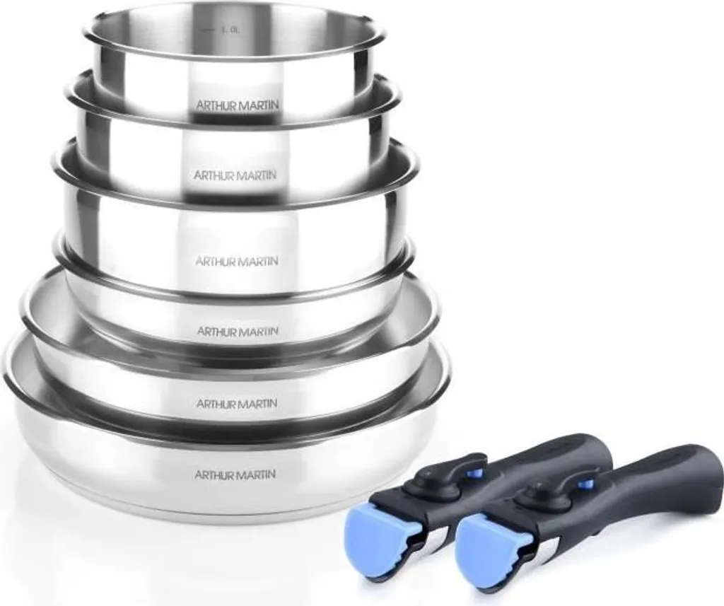 Batteria Arthur Martin AM5538 Inox 8 Pezzi - Tradizione e Innovazione