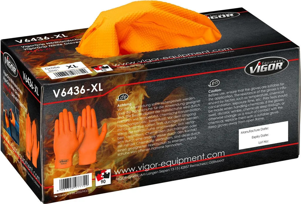 Gants en nitrile contre les mains grasses et irritées - Lot de 100 - 3