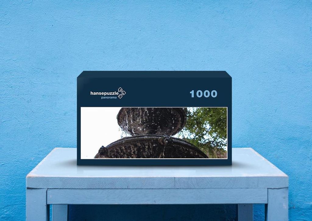 hansepuzzle 51791 - Brunnen Puzzle, 1050 Teile, Hintergründe, 60,0 x 46,0cm mit hochwertiger Aufbewahrung, Kartonbox & Beutel