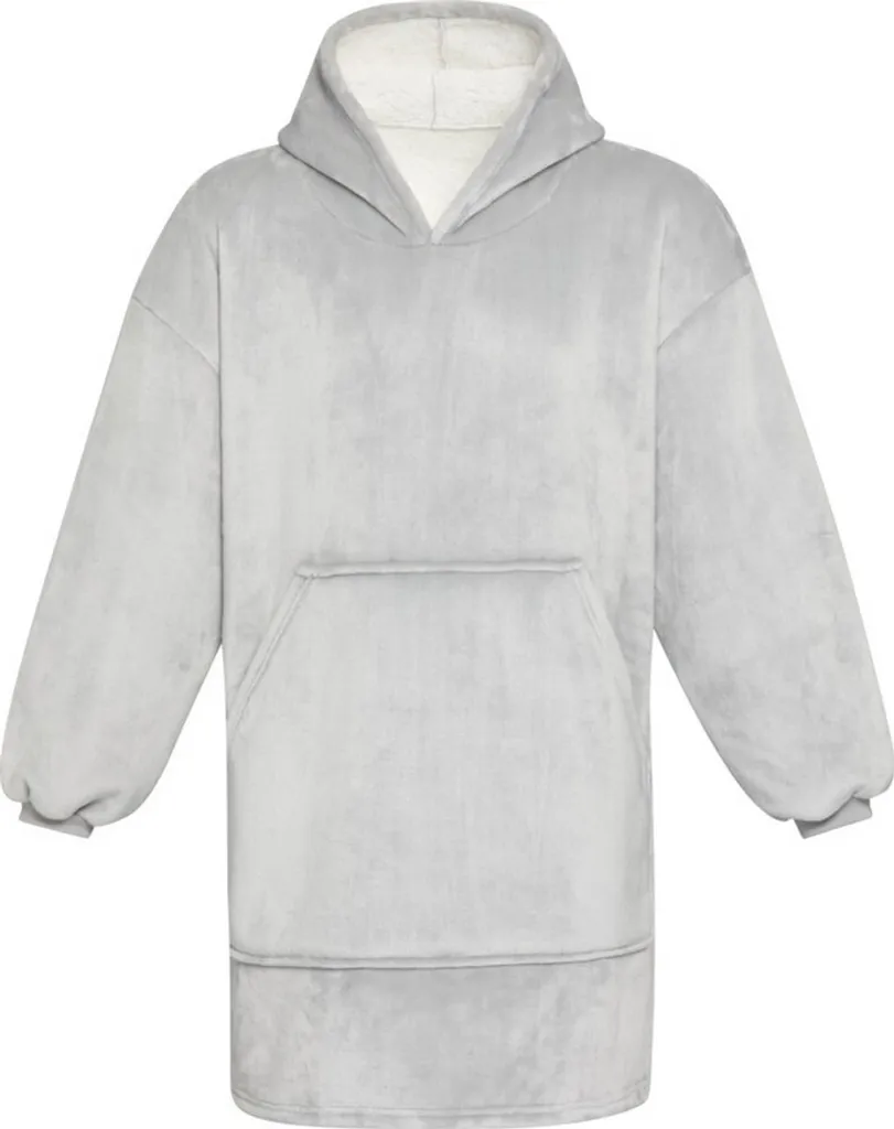 Coperta con Cappuccio Denali PF4551 Grigio - Caldo Plaid Indossabile Unisex