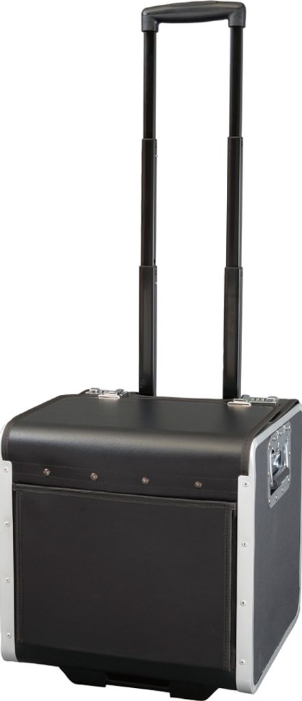 Alassio Aktenkoffer "PERUGIA" Kunstleder arretierbares Trolleysystem schwarz