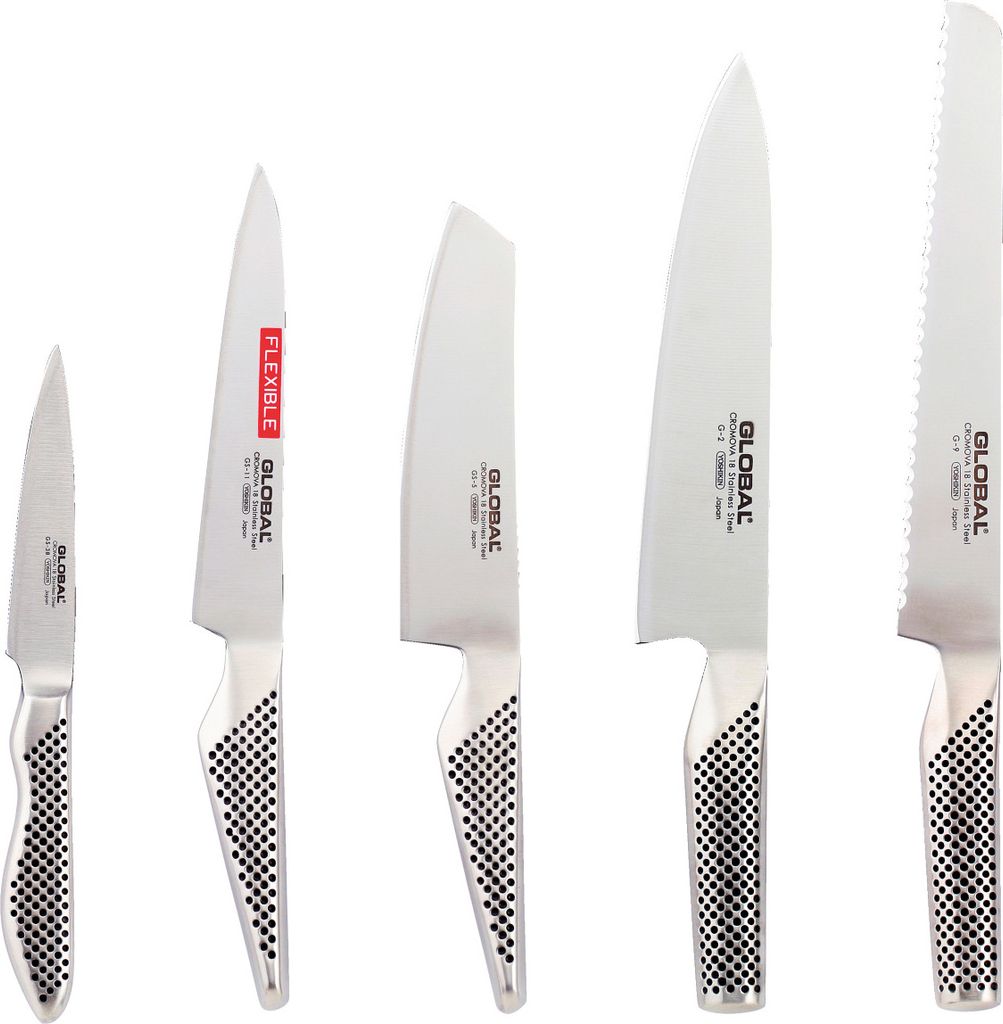 Global Messerset 5-teilig G-2951138R Produktbild 