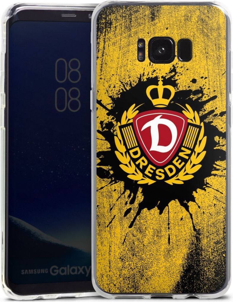 DeinDesign Handyhülle für Samsung Galaxy S8 Plus Silikon Hülle Case Smartphone Schutzhülle Fußball Offizielles Lizenzprodukt SG Dynamo Dresden