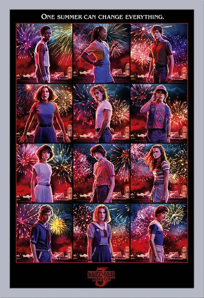 Poster Stranger Things Incorniciato Shinsuke Argento - Offerta