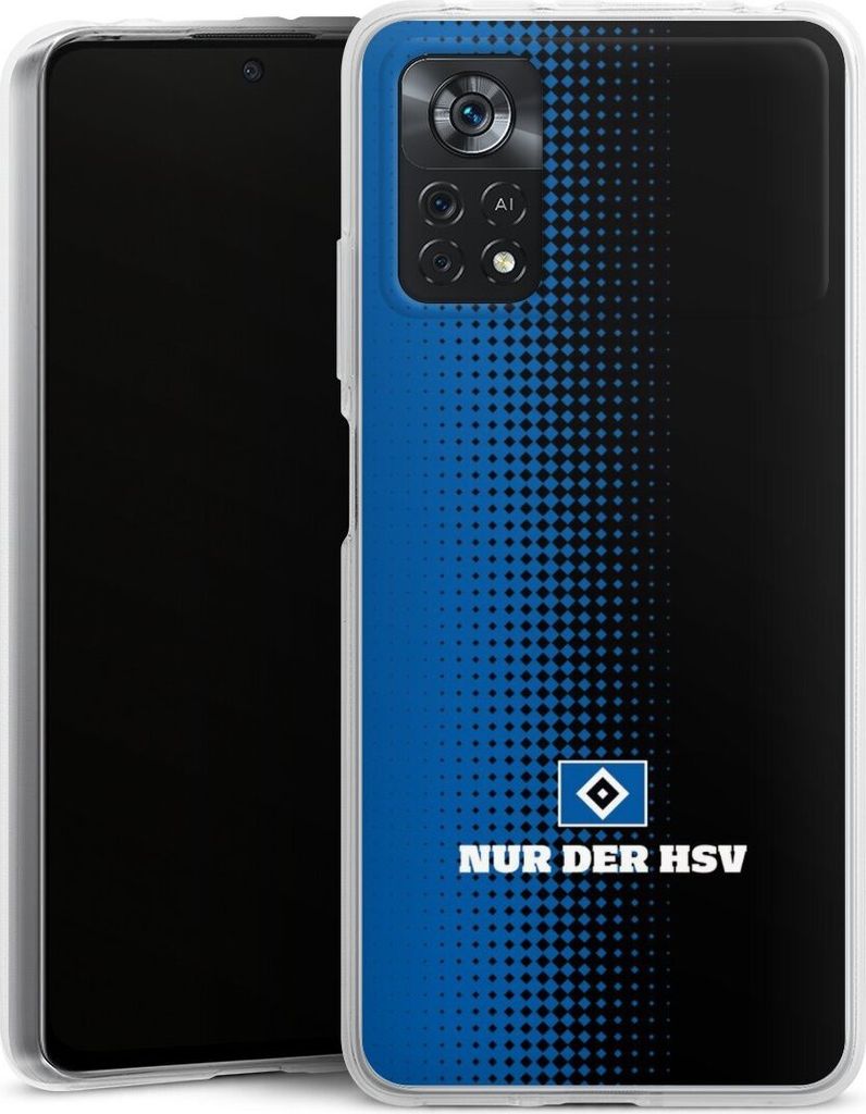 DeinDesign Handyhülle für Xiaomi Poco X4 Pro 5G Silikon Hülle Case Smartphone Schutzhülle HSV Logo Offizielles Lizenzprodukt