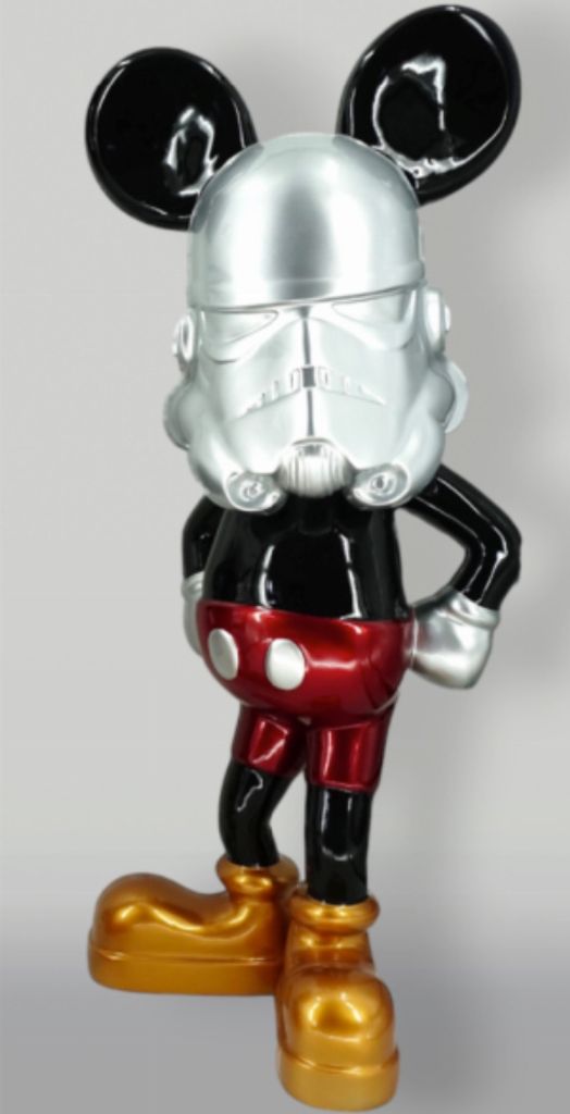 Mickey Darth Vader 120cm hoch Dekorationsfigur/Werbefigur - GFK - verkleinert - für draußen