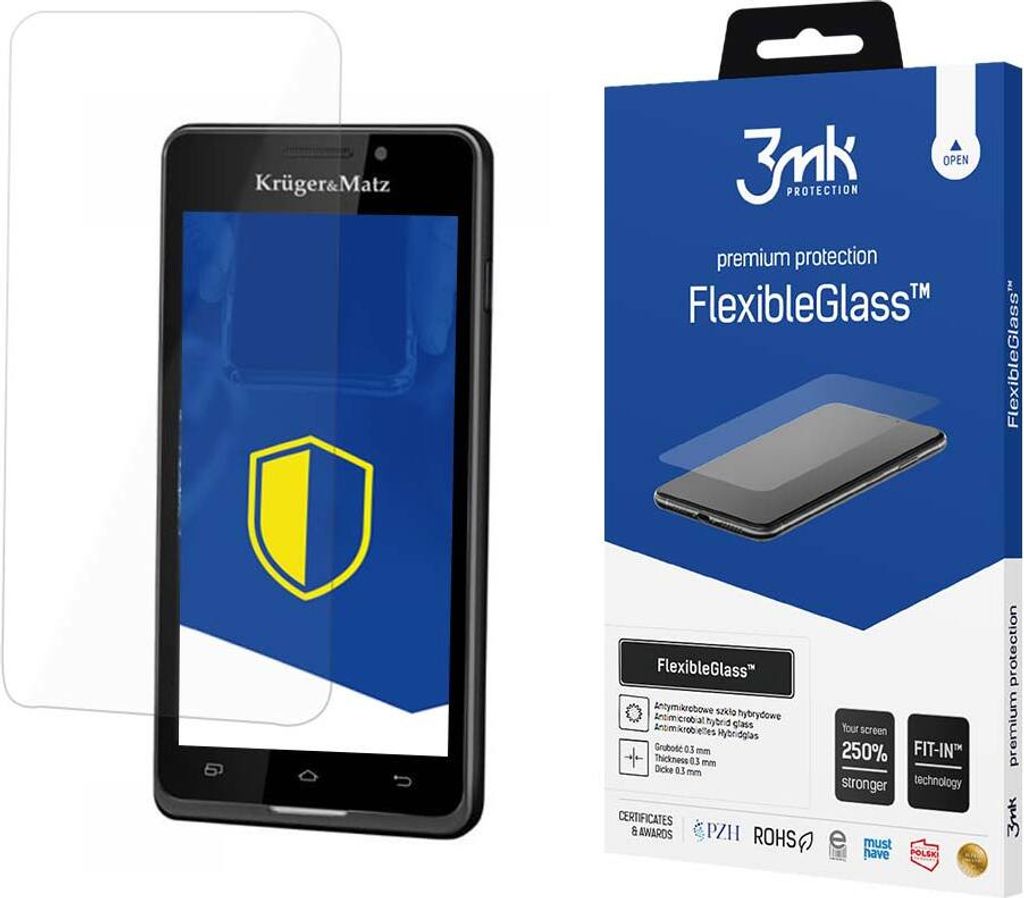 3mk Display Hybridglas FlexibleGlass für Kruger Matz Live 0,3mm 7H
