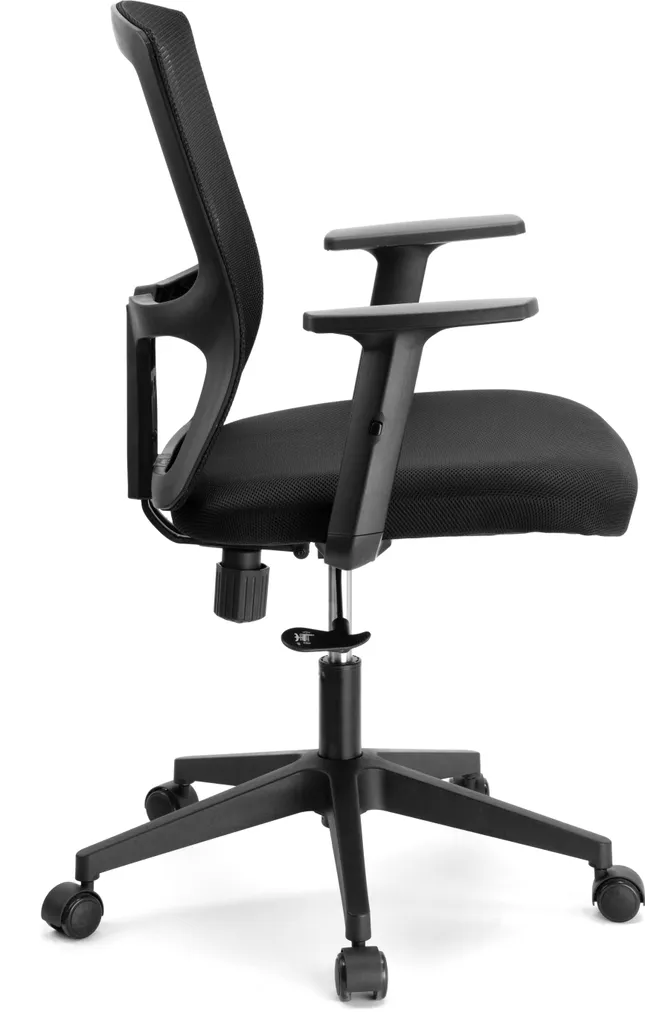 Siège de bureau LINOS noir idéal télétravail - Fauteuil informatique - 6