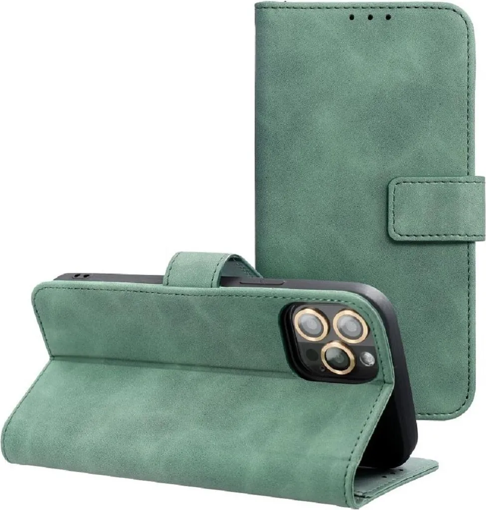 Custodia per cellulare Custodia protettiva per smartphone con chiusura magnetica e slot per schede compatibile con iPhone 17 Air Green