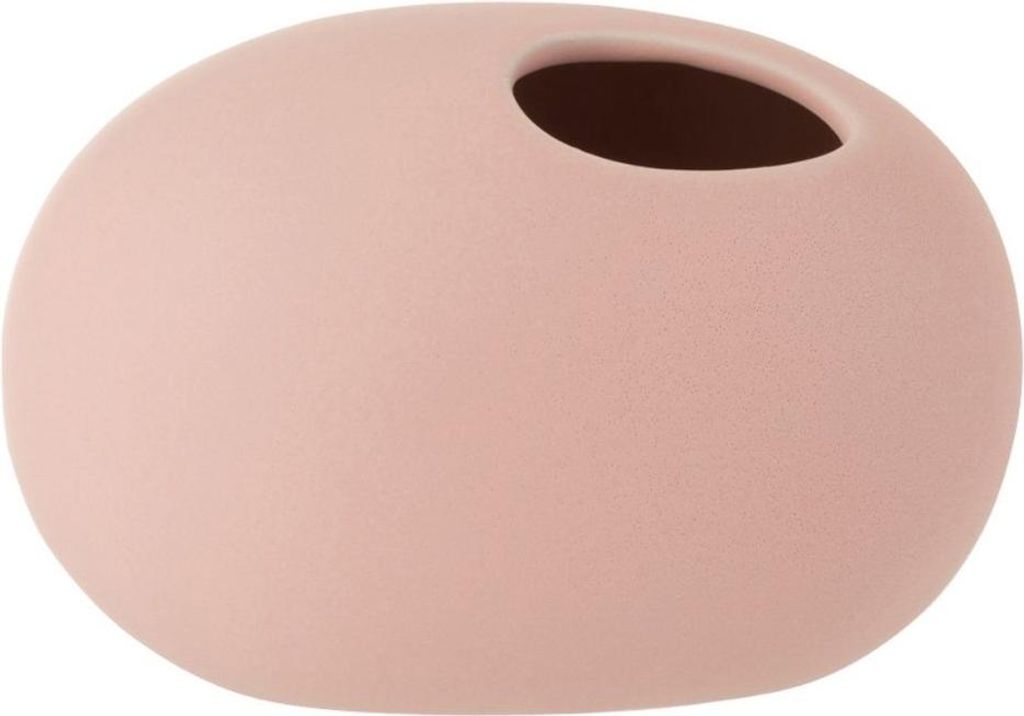 J-Line Vase Oval Keramik Pastel Rosa Small
