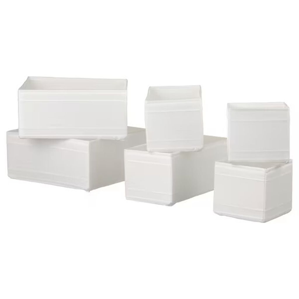 IKEA SKUBB-Box, 6er-Set, weiß Produktbild 