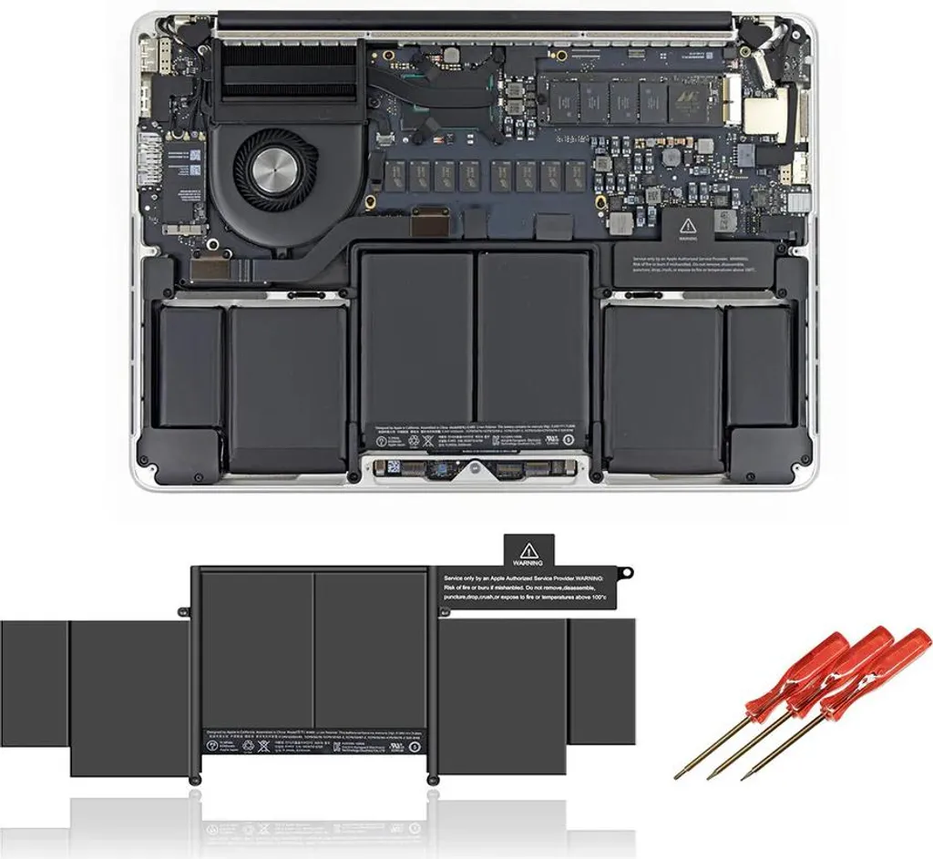 Batterie pour MacBook Pro 13 2015 A1493 A1582 idéale pour le télétravail