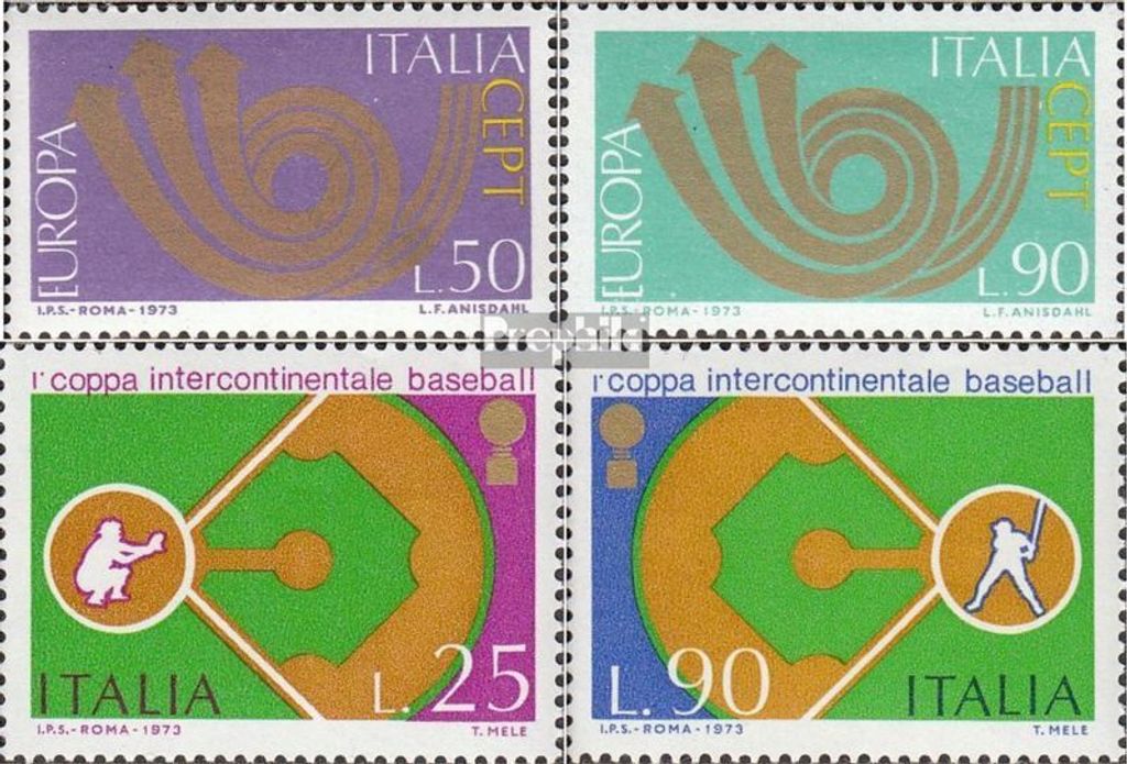 Briefmarken Italien 1973 Mi 1409-1410,1411-1412 (kompl.Ausg.) postfrisch Europa