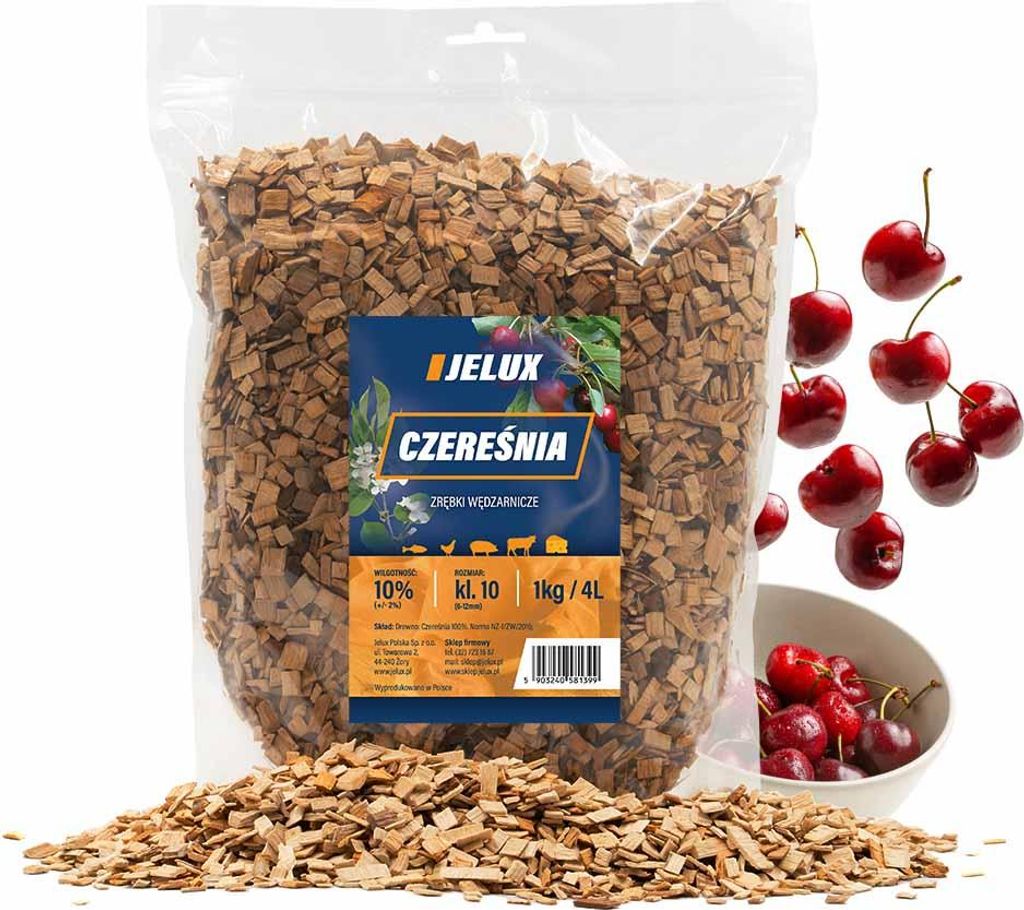 Räucherholzchips Kirsche KL10 1kg Produktbild 