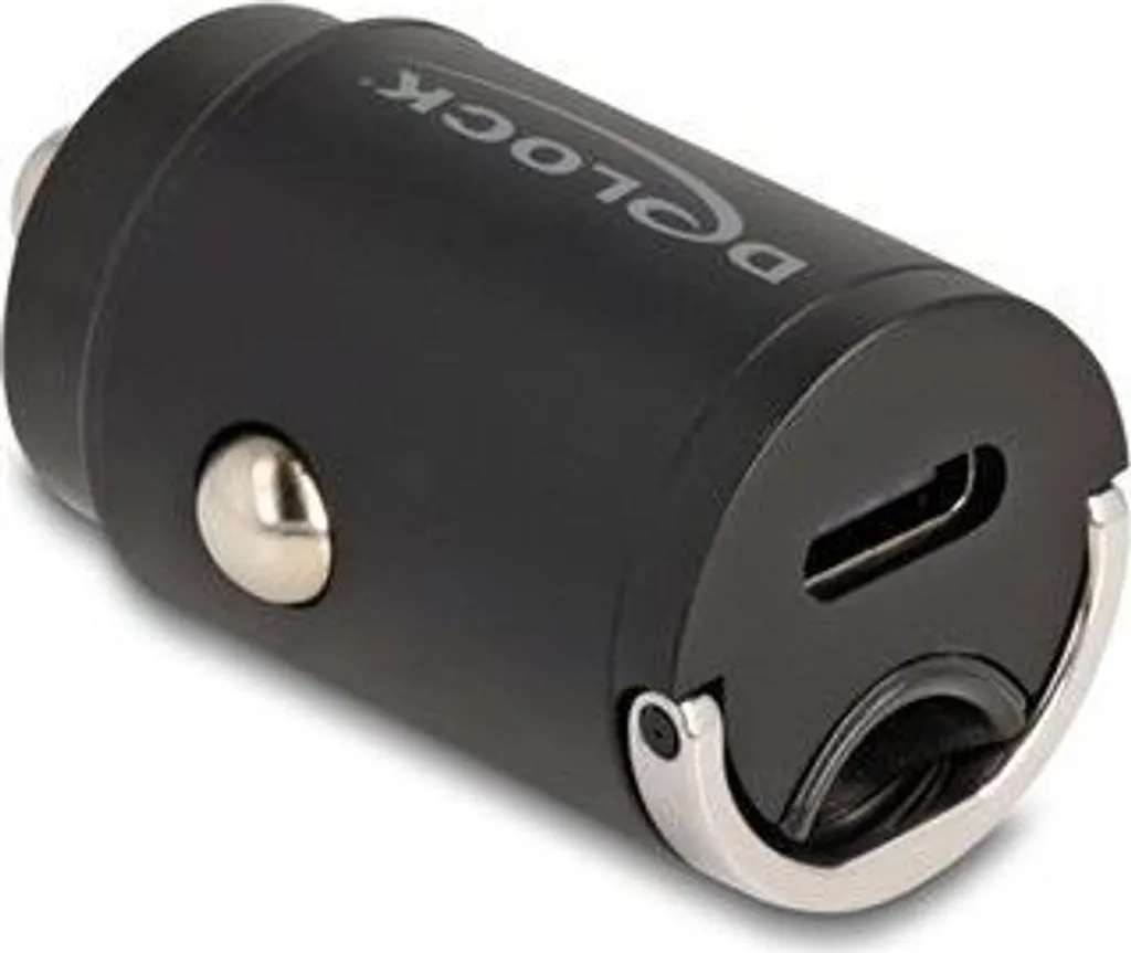 Delock Mini Caricabatterie Auto USB-C PD 3.0 30W | Ricarica Rapida Ultra-Compatta