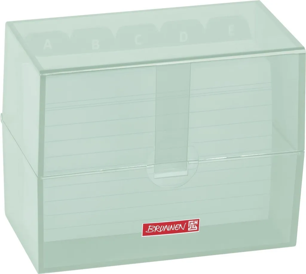 BRUNNEN 102057054 Boîte à Fiches A7 avec fiches pour bureau et révisions