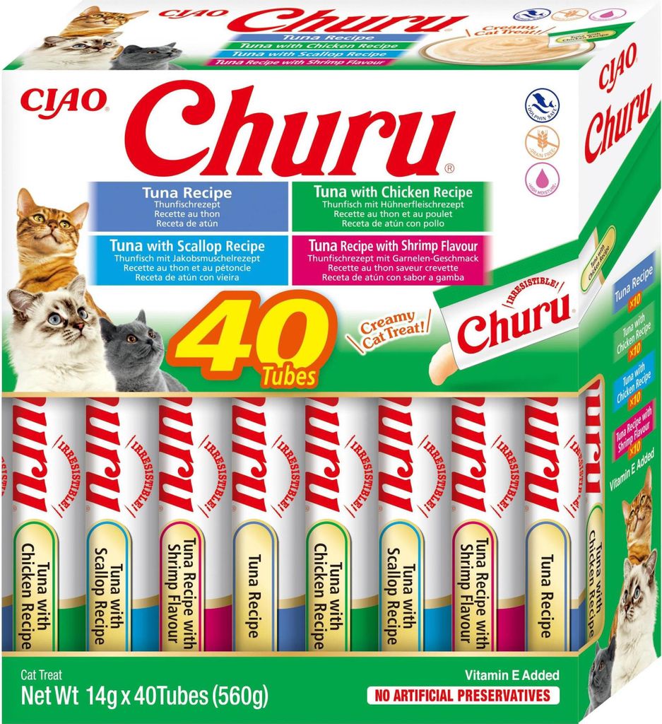 Inaba Cat Churu 40x14g (560g) Cremige Produktbild 