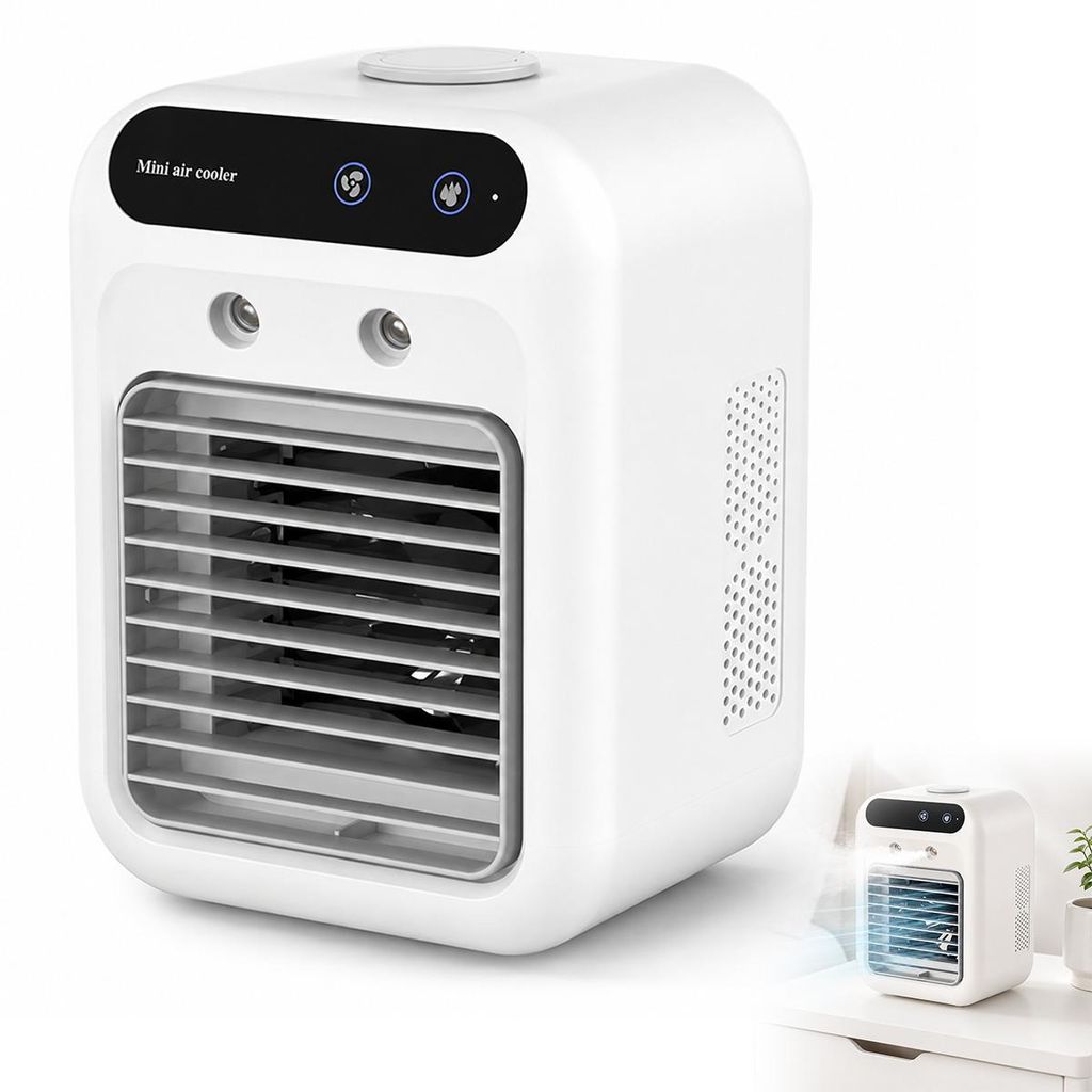 2in1 Desktop Luftkühler  mit Befeuchtung, Touch Bedienung, Produktbild 